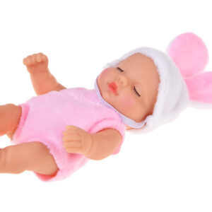 Mini lėlė zuikutis 11 cm su judančiomis rankomis, kojomis ir galva ZA6454 - Image 6