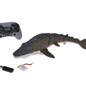 Nuotoliniu būdu valdomas vandens dinozauras Mosasaurus, plaukiojantis ir purškiantis vandenį, 40 cm RC0801 - Image 2