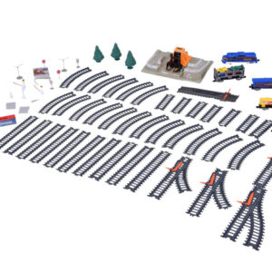 Elektrinis traukinio rinkinys su automobilių vežėju, 4 automobiliai, 5 vagonai, 762 cm bėgiai RC0802 - Image 4