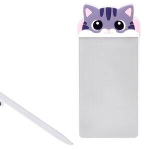 Magnetinis CAT šaldytuvo užrašų bloknotas, daugkartinio naudojimo rašymo lenta su rašikliu ZA6461 - Image 2