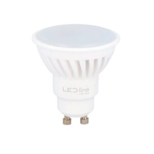 Lemputė LED GU10 230V 7W 1000lm, 142lm/W, 120° šiltai balta 2700K, keramikinė