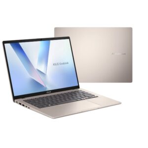 ASUS Vivobook 14 M1407GA-LY011W „Ryzen AI 7 445“, 14,0 colių WUXGA IPS lygio ekranas, 60 Hz, 300 nits, AG, 16 GB DDR5, 512 GB SSD, „Radeon“ grafika, WLAN + BT, 1080p + IR kamera, 42 WHrs, „Windows 11“, „Platinum Gold“