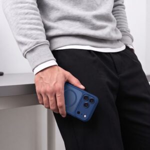 TECH-PROTECT MAGPEAK MagSafe CC iPhone 17 Pro Max / 18 Pro Max MATINIS TAMSIAI MĖLYNAS - Image 6