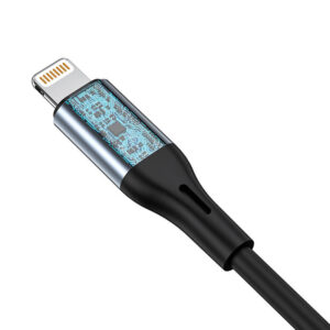 Kabelis VFAN L05 Lightning į 3,5 mm mini jack AUX, 1 m pilkas - Image 3