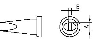 Antgalis 2.4mm LT-B, WSP80  lituokliui, Weller