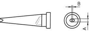 Antgalis 0.4x1.2mm LT-K WSP80 lituokliui, Weller