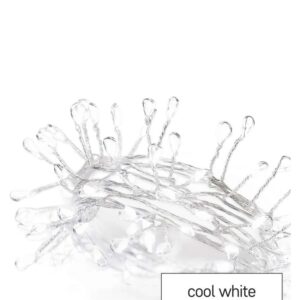 LED girlianda NANO, 4.5Vac (3xAA), 2.4m, 100 x LED, šaltai balta, su laikmačiu, EMOS