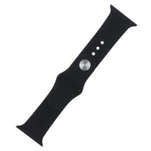 Silikoninė apyrankė S / M, skirta Apple Watch 38 / 40 / 41mm, juoda - Image 2