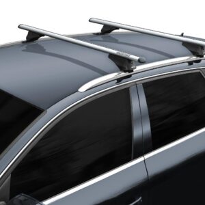 Automobilių stogo skersiniai Menabo Avia, 120 cm, 2 vnt. sidabro spalvos - Image 2