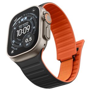 Spigen ATHLEX AIR M APPLE WATCH 8 / 9 / 10 / 11 / SE / ULTRA (44 / 45 / 46 / 49 MM) AKTYVI JUODA/ORANŽINĖ - Image 2