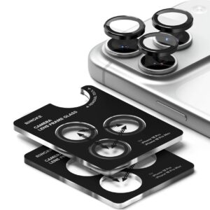 FOTOAPARATO APSAUGA RINGKE CAMERA FRAME PROTECTOR 2-PACK iPhone 18 Pro / Pro Max JUODA - Image 3