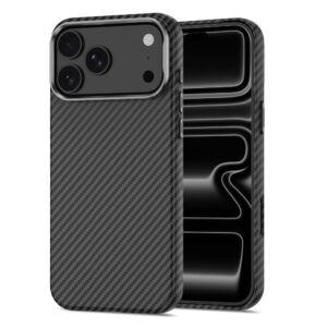 Tech-Protect ION CARBON MagSafe iPhone 17 Pro Max / 18 Pro Max JUODAS/SIDABRINIS - Image 3