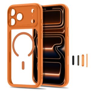 TECH-PROTECT MAGPEAK MagSafe CC iPhone 17 Pro / 18 Pro KOSMINĖ ORANŽINĖ/SKAIDRI - Image 3