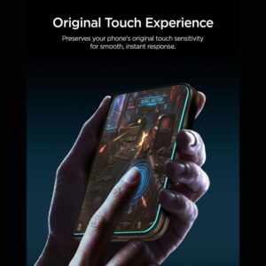GRŪDINTAS STIKLAS Spigen GLAS.TR EZ FIT PRO HD AC 2-PACK IPHONE DUO CLEAR - Image 2