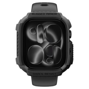Spigen RUGGED ARMOR APPLE WATCH 12 (42 MM) MATINIS JUODAS - Image 3