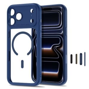 TECH-PROTECT MAGPEAK MagSafe CC iPhone 17 Pro Max / 18 Pro Max TAMSIAI MĖLYNAS/SKAIDRUS - Image 3