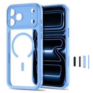 TECH-PROTECT MAGPEAK MagSafe CC iPhone 17 Pro Max / 18 Pro Max ŠVIESIAI MĖLYNAS/SKAIDRUS - Image 3