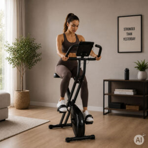 Sulankstomas magnetinis treniruoklis dviratis, 8 pasipriešinimo lygiai, 120 kg MOVEPRO - Image 3
