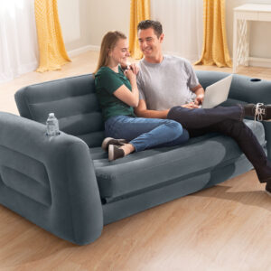 Pripučiama sofa-lova „2-in-1“ – išlankstomas oro čiužinys INTEX 66552NP - Image 3