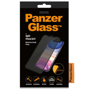 PanzerGlass Privacy dėkliukui pritaikyta antibakterinė ekrano apsauga, skirta iPhone 11 / Xr