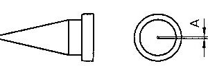 Antgalis 0.25mm LT-1, WSP80 lituokliui, Weller