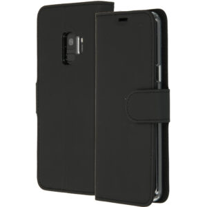 Accezz piniginės tipo TPU atverčiamas dėklas, skirtas Samsung Galaxy S9 – juodas