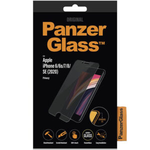 PanzerGlass Privacy ekrano apsauginė plėvelė, juoda, skirta iPhone SE (2022 / 2020)