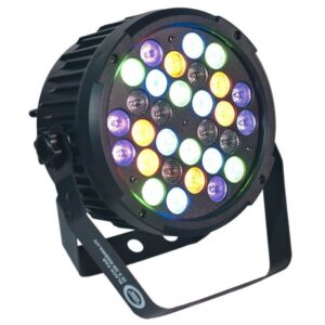 LIGHT4ME BLACK PAR 30x3W RGBA-UV LED - LED scenos prožektorius