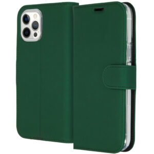 Accezz piniginės tipo TPU atverčiamas dėklas, skirtas iPhone 12 Pro Max - žalias