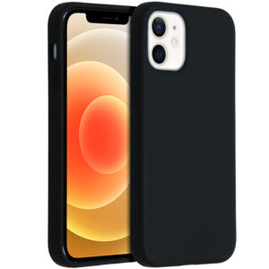 Accezz skysto silikono dėklas, skirtas iPhone 12 Mini – juodas