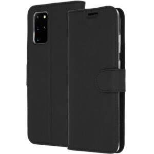 Accezz piniginės tipo TPU atverčiamas dėklas, skirtas Samsung Galaxy S20 Plus – juodas