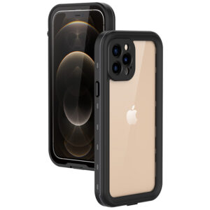 Redpepper Dot vandeniui atsparus dėklas, skirtas iPhone 12 Pro – juodas