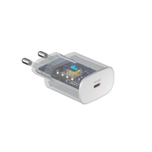 Devia sieninis įkroviklis Smart PD 25W 1x USB-C baltas + laidas USB-C - USB-C - Image 2