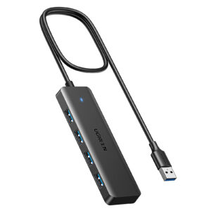 Šakotuvas USB-A 4 prievadų (USB 3.0) 1.0m, juodas