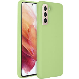 Accezz skysto silikono dėklas, skirtas Samsung Galaxy S21 Plus – žalias