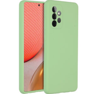 Accezz skysto silikono dėklas, skirtas Samsung Galaxy A72 – žalias
