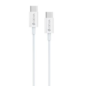 Devia laidas Smart EC042 PD USB-C - USB-C 60W 3A baltas