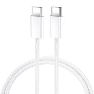 BWOO USB-C – USB-C laidas 1m 60W skirtas iPhone 15 BO-X284 baltas