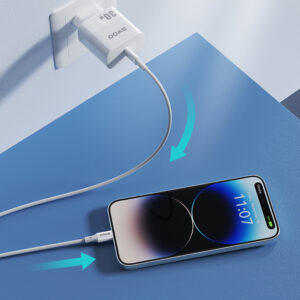 BWOO USB-C – Lightning laidas 1m 27W ABS + TPE X283 C-L baltas - Image 5