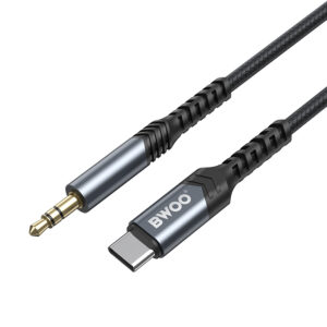 BWOO AUX laidas 3.5mm - USB-C BO-AUX066 juodas - Image 2
