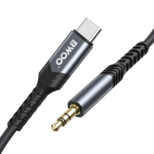 BWOO AUX laidas 3.5mm - USB-C BO-AUX066 juodas - Image 3