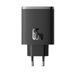 Baseus sieninis įkroviklis Cube Pro PD 65W 2x USB-C 1x USB juodas