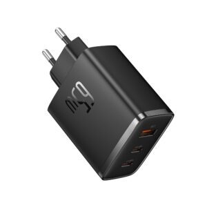 Baseus sieninis įkroviklis Cube Pro PD 65W 2x USB-C 1x USB juodas - Image 2