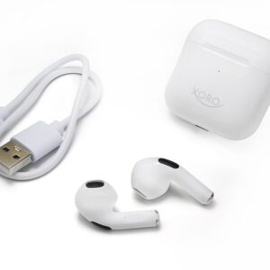 Xoro KHB 30 Laisvų rankų įranga True Wireless Stereo (TWS) Įkišamos į ausį Skambučiai / muzika / sportas / kasdienis Bluetooth Balta - Image 3