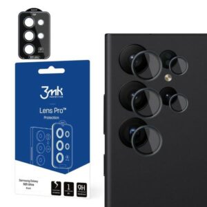 3MK Lens Protection Pro Samsung Galaxy S23 UltraS918 black Camera lens protection with mounting frame