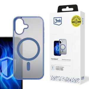 3MK Frosty MagCase iPhone 16 mėlynas