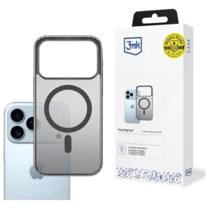 Dėklas 3MK Frosty MagCase, skirtas Apple iPhone 17 Pro, juodas