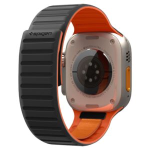 Spigen ATHLEX AIR M APPLE WATCH 8 / 9 / 10 / 11 / SE / ULTRA (44 / 45 / 46 / 49 MM) AKTYVI JUODA/ORANŽINĖ - Image 3