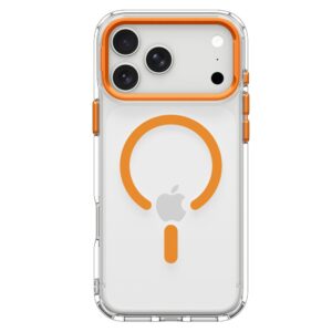 Spigen Ultra Hybrid OPTIK S MagSafe iPhone 17 Pro / 18 Pro SKAIDRUS/ORANŽINIS - Image 3
