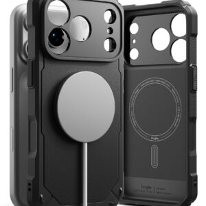 RINGKE RUGGED GEAR MAGNETINIS MagSafe DĖKLAS iPhone 17 Pro Max / 18 Pro Max JUODAS